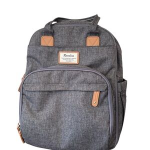RUVALINO Multifunctional Diaper Bag Backpack Baby Travel Bag 16x14x6” NWOT